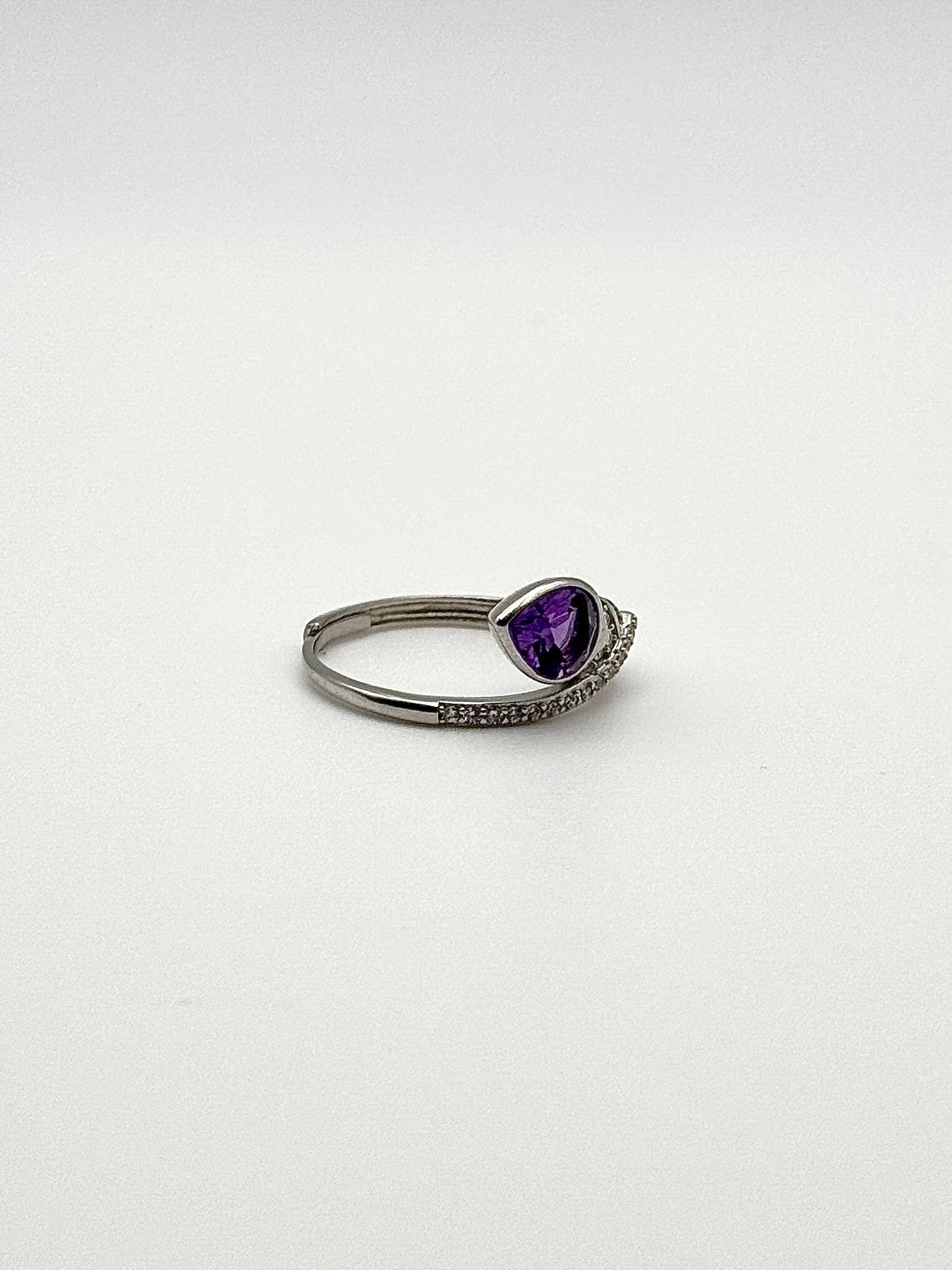 Amethyst Snake Ring