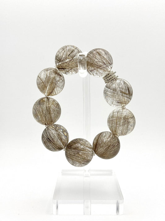 Silver Rutilated Quartz(21.1-21.8mm)