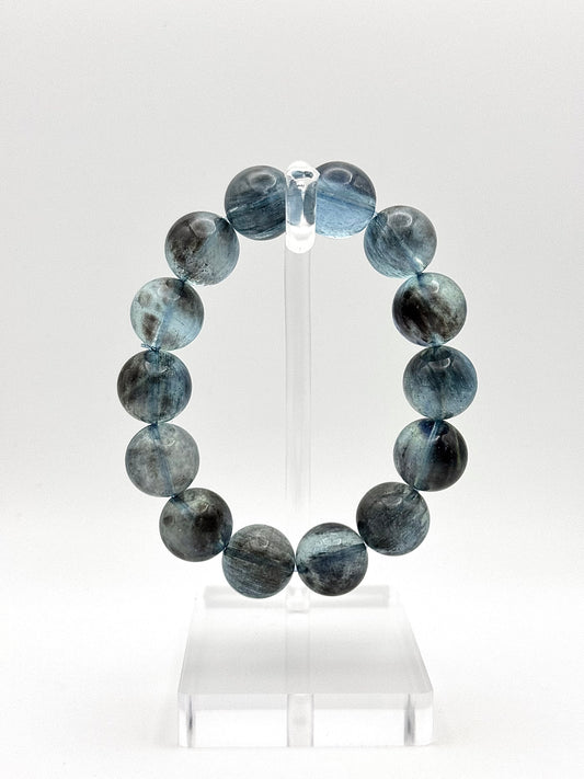 Dark Black Flash Aquamarine(15.4-15.6mm)
