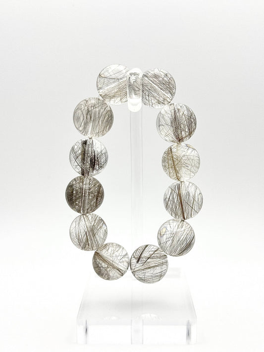 Full Clarity Silver Rutilated Quartz(17.7mm)